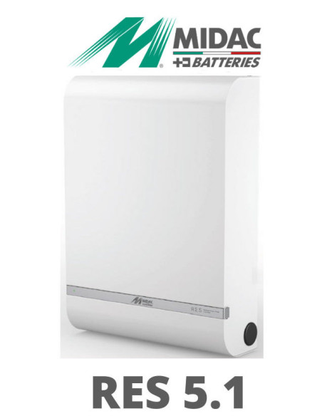 MIDAC RES 5.1 - Batteria murale Li-ion LFP 5.12 kWh