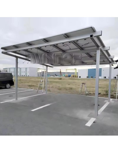 Struttura in Alluminio Completa per Carport 2 auto WINTOP - Silver
