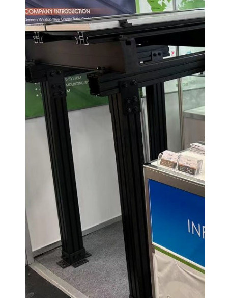 Struttura in Alluminio Completa per Carport 2 auto WINTOP - Silver