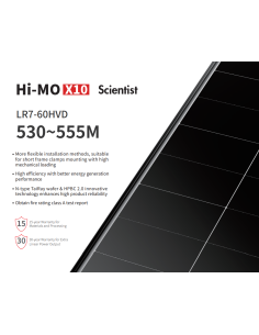 LONGI LR7-60HVD-535M Hi-Mo 10 - 1990*1134*30 Voc 45,05 Isc 15 2