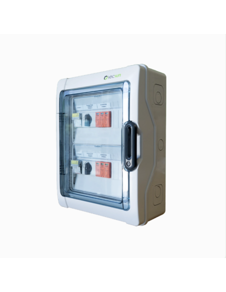 SECSUN QCM2102L QUADRO DI CAMPO 2 STRINGHE IND. 1000 VDC-LIGHT