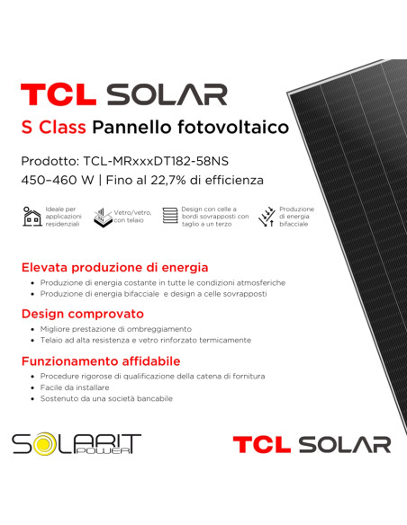TCL 455 Bifacciale TCL-MR455DT182-58NS 1790x1134x30 - Voc 42,00, Isc 13,48