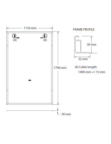 TCL 455 Bifacciale TCL-MR455DT182-58NS 1790x1134x30 - Voc 42,00, Isc 13,48