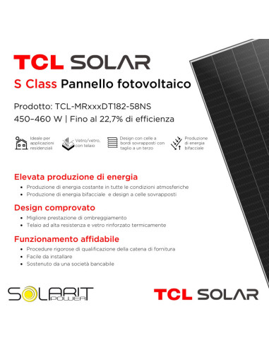 TCL 455 Bifacciale TCL-MR455DT182-58NS 1790x1134x30 - Voc 42,00, Isc 13,48