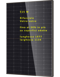 DMEGC 515W-DM515G12RT-B54HBW Bifacciale 1977x1134x30 Voc 40,75 Isc 15,83