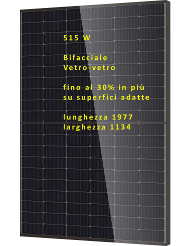 DMEGC 515W-DM515G12RT-B54HBW Bifacciale 1977x1134x30 Voc 40,75 Isc 15,83