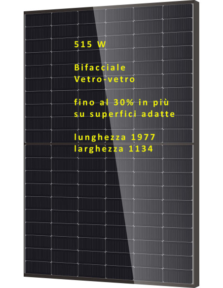 DMEGC 515W-DM515G12RT-B54HBW Bifacciale 1977x1134x30 Voc 40,75 Isc 15,83