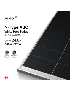 AIKO 615W - A615-MAH72Mw - Bifacciale 2278x1134x35 mm Voc 53,59 Isc 14,10