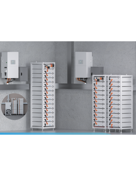 DEYE Inverter SUN-80K-SG02HP3-EU + Torre Batterie da 60kWh