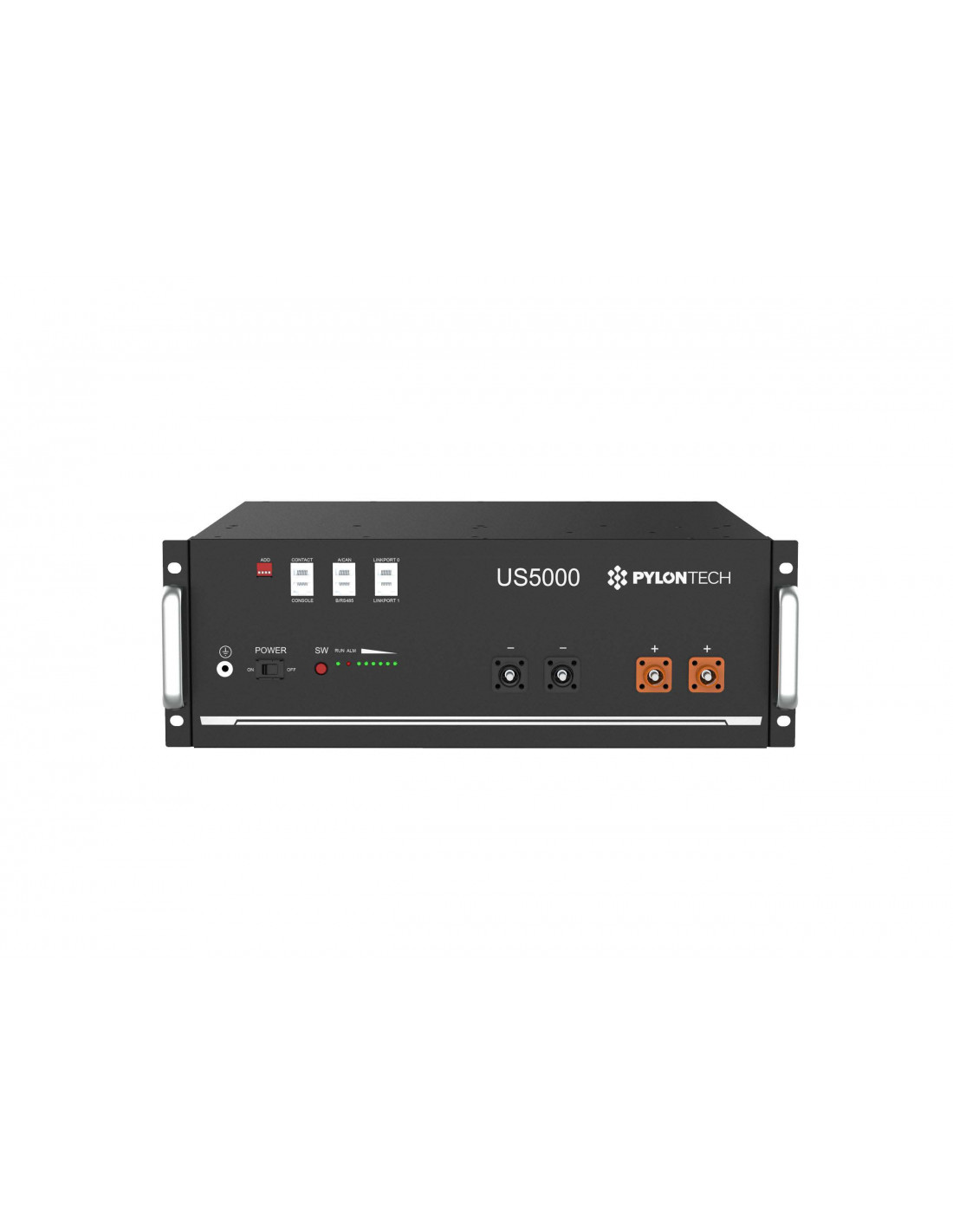 2 Batterie Pylontech US5000 LiFePO4 9.6 KWh | Accumulo Solare Modulare Con BMS Integrato, 6000 Cicli Al 95% DoD, Compatibile Con Inverter