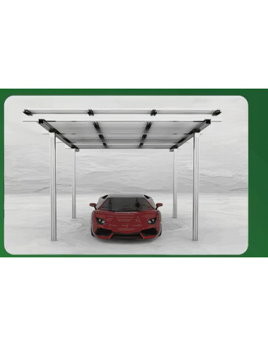 Struttura in Alluminio Completa per Carport 1 auto WINTOP - Silver