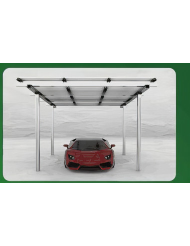Struttura in Alluminio Completa per Carport 1 auto WINTOP - Silver