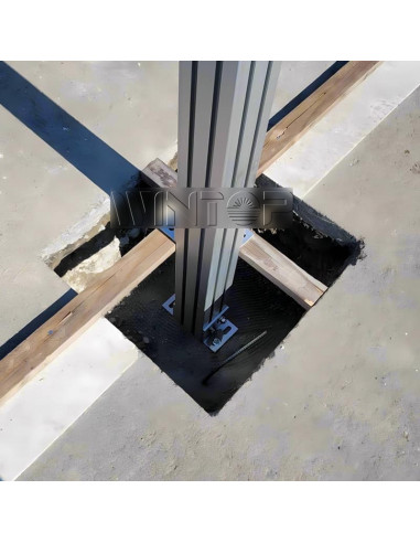 Struttura in Alluminio Completa per Carport 2 auto WINTOP - Silver