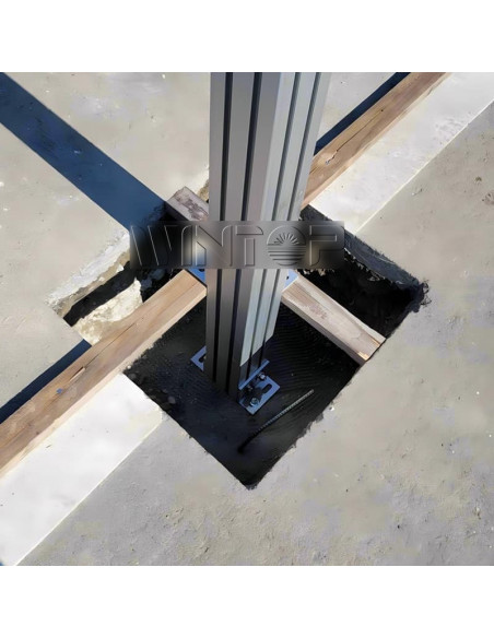 Struttura in Alluminio Completa per Carport 2 auto WINTOP - Silver